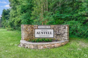 austell sign, where austell junk removal services are offered