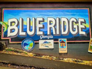 Blue Ridge mural, where Blue Ridge Junk Removal services are offered.