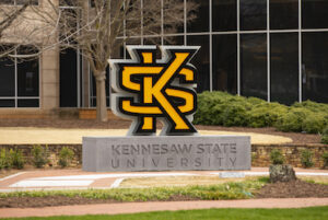 KSU sign, one location where kennesaw junk removal services is offered