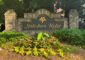 Neighborhood entrance in Stilesboro, where Stilesboro junk removal services are offered