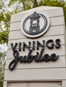 a sign in vinings, where vinings junk removal services are offered
